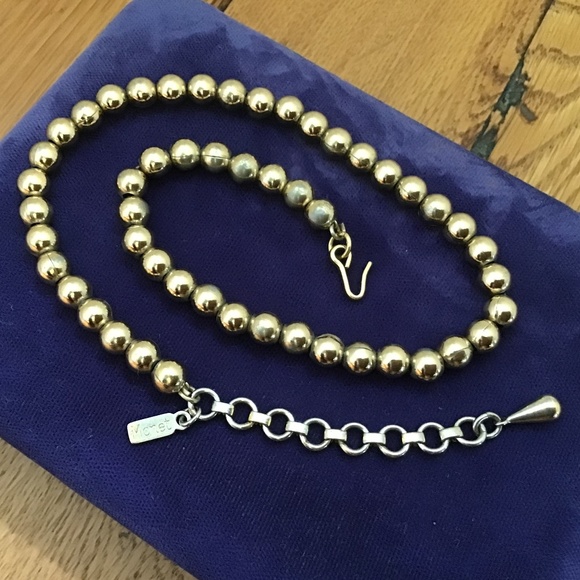 Monet Vintage Gold Tone Bead Necklace 15” Adjustable - Picture 1 of 11